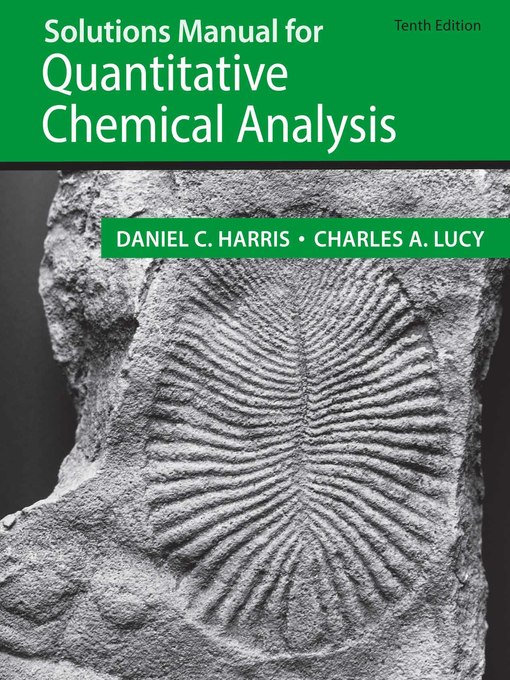 Cover image for Solutions Manual for Quantitative Chemical Analysis